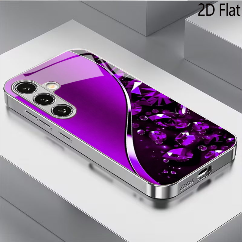 Фиолетовый фон с драгоценными  – обзор и цена Samsung Galaxy A55